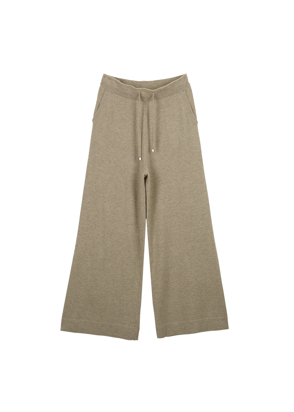 Wide fit knit pants(cappuccino) 20%